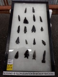 18 Obsidian Small Arrowheads