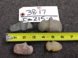 Group of 4 Small Axe Heads