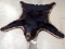 Black Bear Rug Double Felted Edging Heavy Backing