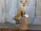 Full Body Mount Red Fox On Artificial Base Nice Clean Mount