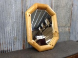 Rustic Log Frame Wall Mirror 37