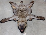 African Hyena Rug Nice Piece Felted Backing Great Markings Hard To Find Piece
