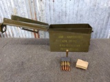 136 Rounds Of Military 30-06 Ammo In 8 Round Clips In Original Ammo Can