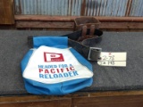 Vintage Pacific Reloader Advertising Trap Shooting Belt