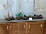 8 Vintage Hand Carved Wooden Decoys With Bag