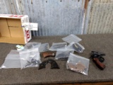 Misc Gun Parts Including Colt Grips & Starting Pistol