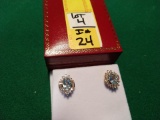 2.64ct Swiss Blue Topaz Earrings