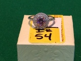 3.01ct Pink Sapphire Halo Ring