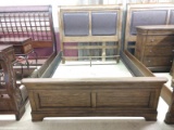 Samuel Lawrence Brand Queen Size Sleigh Bed Complete With Slats &
