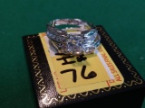1.50ct Brilliant White Sapphire Princess Cut Wedding Ring Set