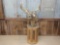 Heavy Double Main Beam Whitetail Pedestal Mount