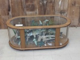 Double Curved Glass Coffee Table / Crappie Display