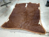 Vintage cowhide buggy robe