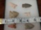 Collection of 6 Arrowheads