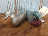 Pair of Wooden Duck Decoys