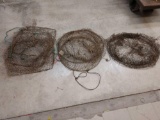 3 Vintage Net Type Turtle Traps