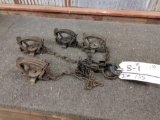 Group of 4 Vintage Victor Jump Traps
