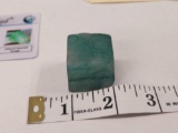 188.45ct rough cut natural emerald