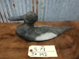 Vintage handmade canvas duck decoy