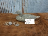 Illinois River rig hollow carved decoy