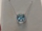 Swiss blue topaz necklace