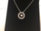 Brilliant white sapphire floating necklace matches previous lot