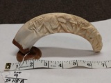 Genuine African Warthog Hand Carved Tusk