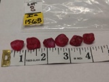 108.20cts Total Weight 6 Natural Rough Cut Rubies