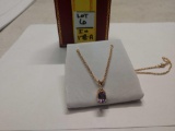 Amethyst necklace matches previous lot