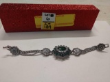 Emerald estate bracelet