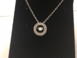 Brilliant white sapphire floating necklace matches previous lot