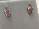 Marque pink sapphire earrings