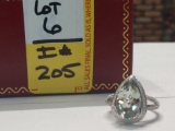 4.04ct Green Amethyst Ring