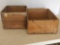 2 Vintage Wooden Liquor Crates