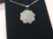 Brilliant White Sapphire Pave' Necklace