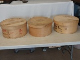 3 Vintage Cheese Boxes