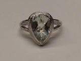 4.04ct Green Amethyst Ring