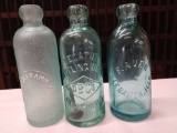 Group Of 3 1800s Vintage Illinois Bottles