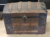 Antique Camel Back Trunk