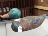 Vintage Hand Carved Wood Duck Decoy