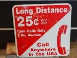 Double Sided Pay Phone Sign