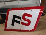 Vintage Farm Service Porcelain Sign