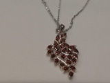 11.08ct Genuine Garnet Necklace