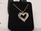 Large Diamond Heart Necklace