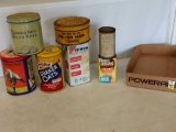 Group of 7 Vintage Tins