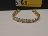 Diamond Cluster Tennis Bracelet