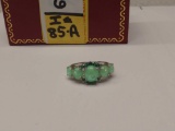 Green Opal Estate Ring