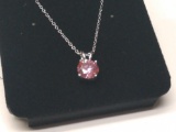 Pink Sapphire Necklace