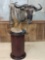 African blue wildebeest pedestal mount