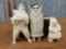 Eskimo carved walrus Ivory family